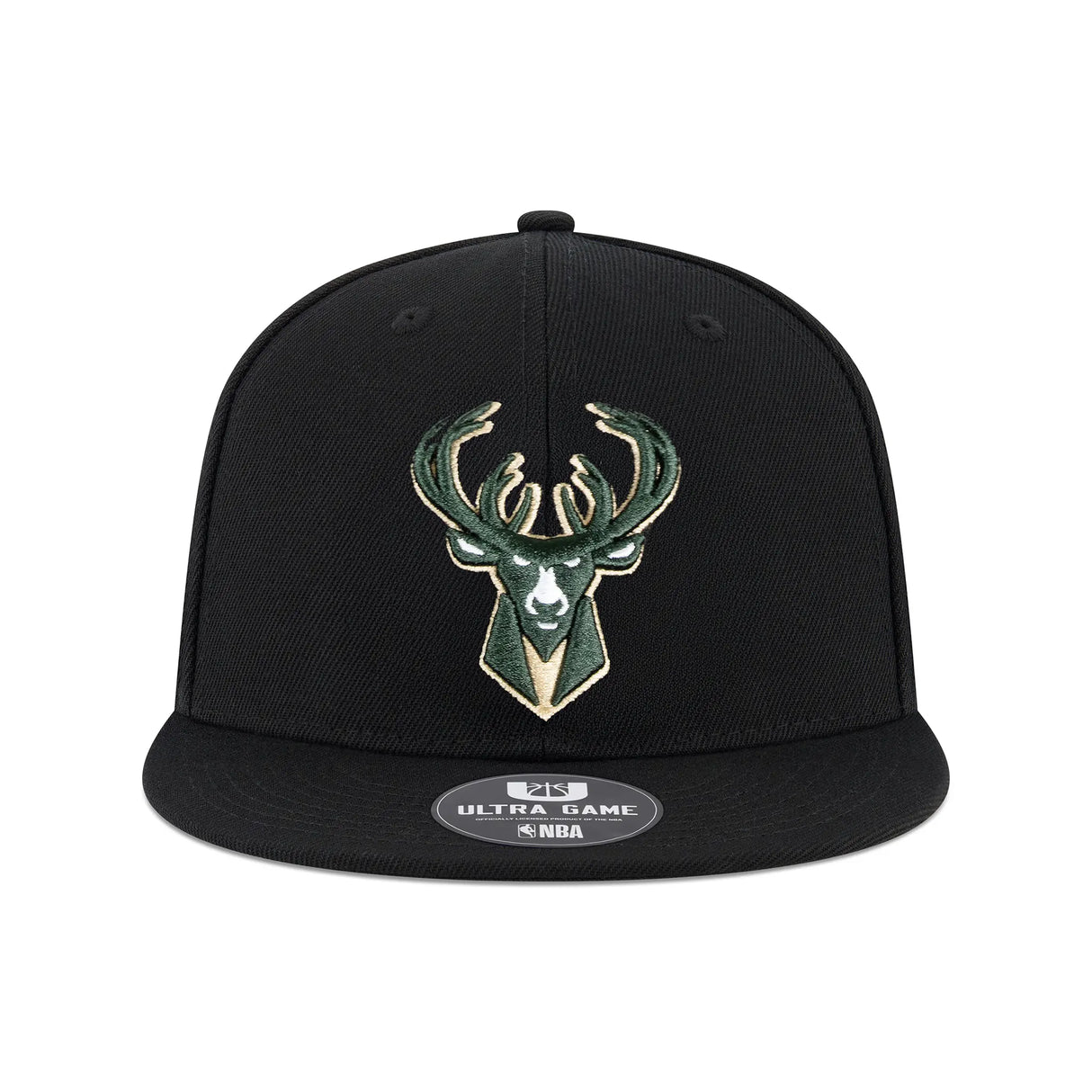 Ultra Game Men’s NBA Official Twill Snap Back Ultimate Baseball Cap Hat | Milwaukee Bucks