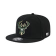 Ultra Game Men’s NBA Official Twill Snap Back Ultimate Baseball Cap Hat | Milwaukee Bucks