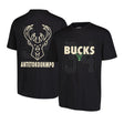 Ultra Game Men's NBA Official Super Soft Fly High Players T-Shirt | Milwaukee Bucks - Giannis Antetokounmpo