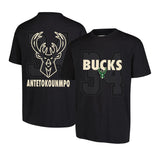 Ultra Game Men's NBA Official Super Soft Fly High Players T-Shirt | Milwaukee Bucks - Giannis Antetokounmpo