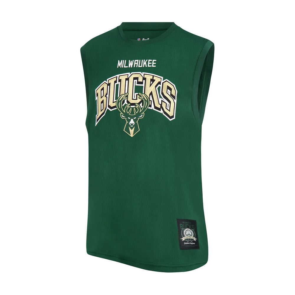 Ultra Game Men's NBA Official Sleeveless Players Mesh Tank Top Muscle T-Shirt | Milwaukee Bucks - Giannis Antetokounmpo