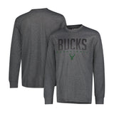 Ultra Game Men's NBA Official Super Soft Game Day Long Sleeve T-Shirt | Milwaukee Bucks