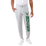 Ultra Game Men's NBA Official Super Soft Team Jogger Sweatpants | Milwaukee Bucks