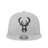 Ultra Game Men's NBA Official Twill Snap Back Ultimate Baseball Cap Hat | Milwaukee Bucks