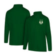Ultra Game Men's NBA Official Super Soft Quarter Zip Long Sleeve T-Shirt | Milwaukee Bucks