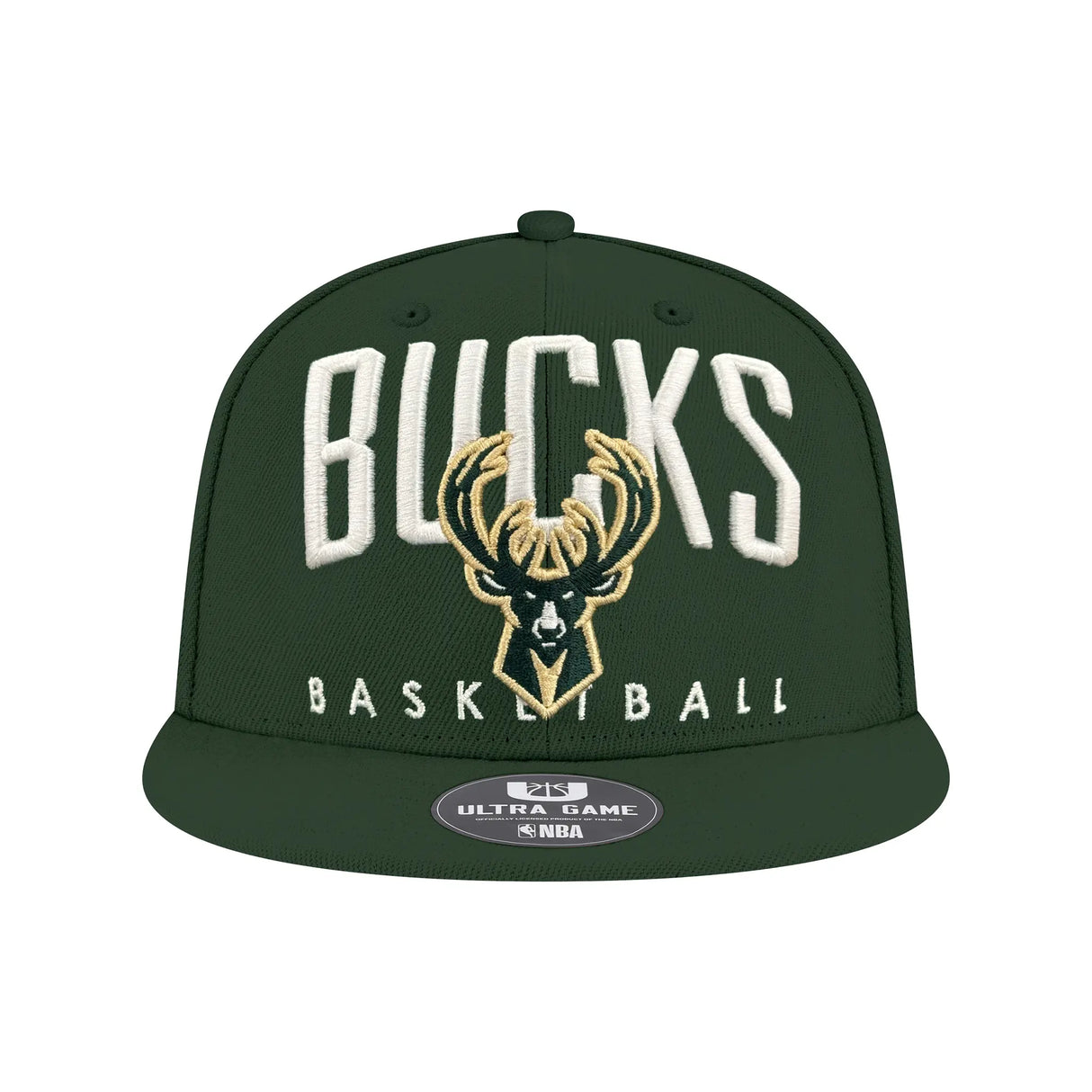 Ultra Game Men's NBA Official Essentials Baseball Cap Hat | Milwaukee Bucks