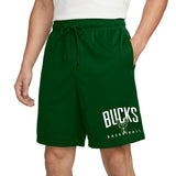 Ultra Game Men’s NBA Official Soft Air Mesh Teamster Basketball Shorts - Classic Fit | Milwaukee Bucks