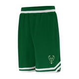 Ultra Game Men's NBA Official Soft Air Mesh Ultimate Basketball Shorts-Classic Fit | Milwaukee Bucks