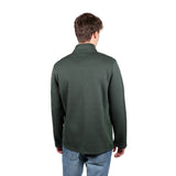 Ultra Game Men's NBA Official Super Soft Quarter Zip Sweatshirt with Zipper Pockets | Milwaukee Bucks