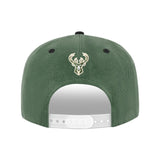 Ultra Game Men’s NBA Official Snap Back 3D Embroidered Team Logo Baseball Cap Hat | Milwaukee Bucks