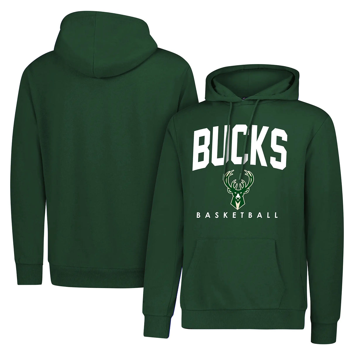 Ultra Game Men's NBA Official Super Soft Teamster Hoodie Sweatshirt | Milwaukee Bucks