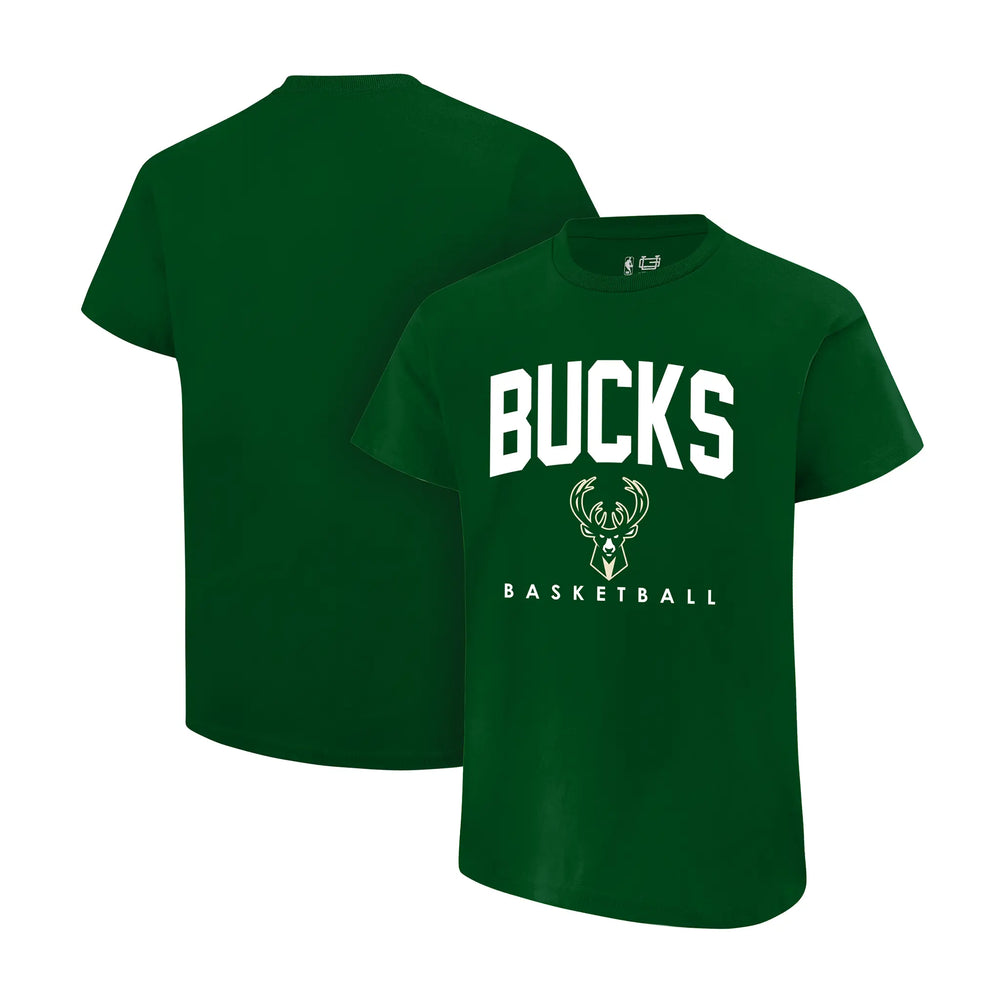 Ultra Game Men's NBA Official Super Soft Teamster Short Sleeve T-Shirt | Milwaukee Bucks