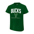 Ultra Game Men's NBA Official Super Soft Teamster Short Sleeve T-Shirt | Milwaukee Bucks