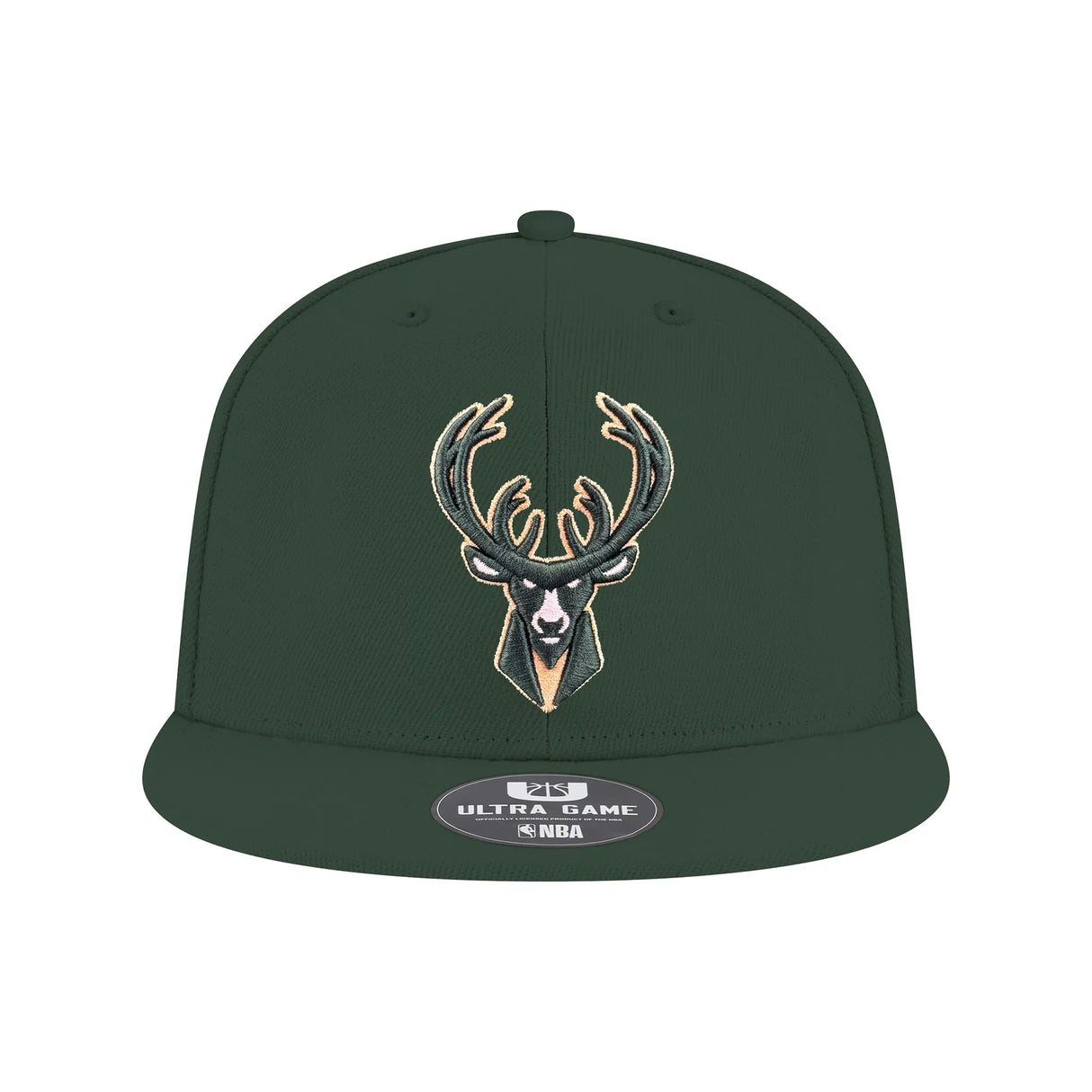 Ultra Game Men’s NBA Official Twill Snap Back Ultimate Baseball Cap Hat | Milwaukee Bucks