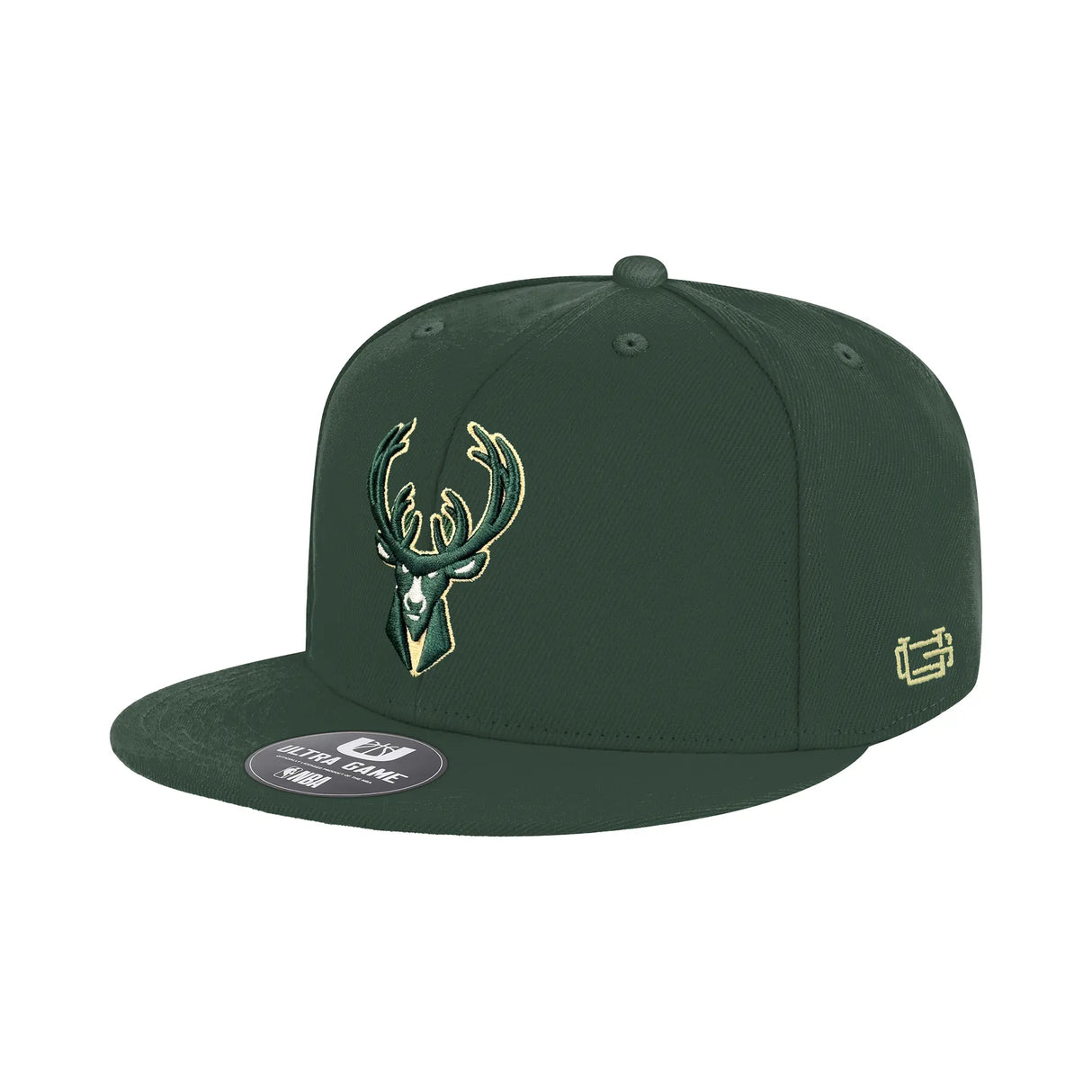 Ultra Game Men’s NBA Official Twill Snap Back Ultimate Baseball Cap Hat | Milwaukee Bucks