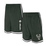Ultra Game Men's NBA Official Supremely Soft Air Mesh Basketball Shorts - Classic Fit | Milwaukee Bucks