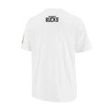 Ultra Game Men's NBA Official Embroidered Letters Super Soft T-Shirt | Milwaukee Bucks