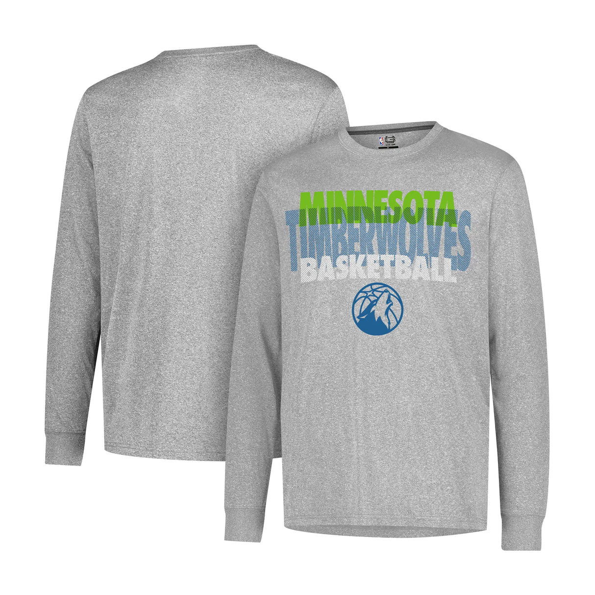 Ultra Game Men’s NBA Official Super Soft Supreme Long Sleeve T-Shirt | Minnesota Timberwolves