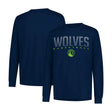 Ultra Game Men's NBA Official Super Soft Game Day Long Sleeve T-Shirt | Minnesota Timberwolves