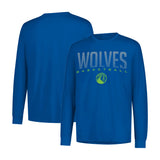 Ultra Game Men's NBA Official Super Soft Game Day Long Sleeve T-Shirt | Minnesota Timberwolves