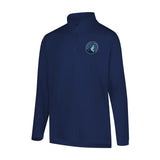 Ultra Game Men's NBA Official Super Soft Quarter Zip Long Sleeve T-Shirt | Minnesota Timberwolves