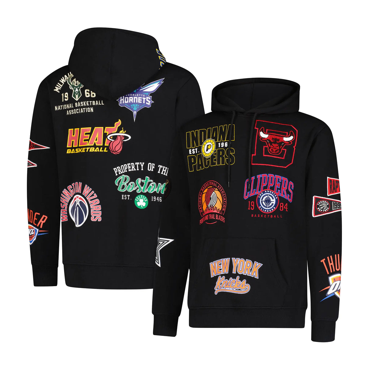 Ultra Game Men’s NBA Official Soft Fleece Multi Team Hoodie Sweatshirt | Multi-Team