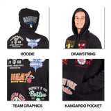 Ultra Game Men’s NBA Official Soft Fleece Multi Team Hoodie Sweatshirt | Multi-Team