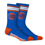 Ultra Game Men's NBA Official Athletic Cushioned Secure Fit Team Crew Socks - 3 Pack | New York Knicks