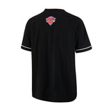 Ultra Game Men’s NBA Official Super Soft Button Down Jersey Baseball Shirt | New York Knicks