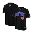 Ultra Game Men’s NBA Official Super Soft Button Down Jersey Baseball Shirt | New York Knicks