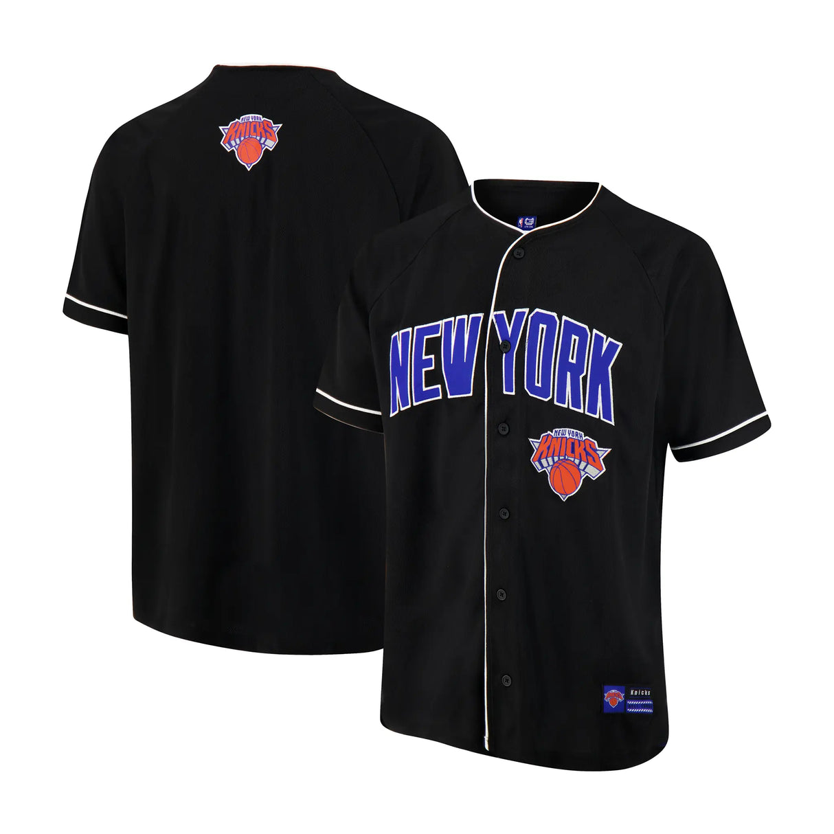 Ultra Game Men’s NBA Official Super Soft Button Down Jersey Baseball Shirt | New York Knicks
