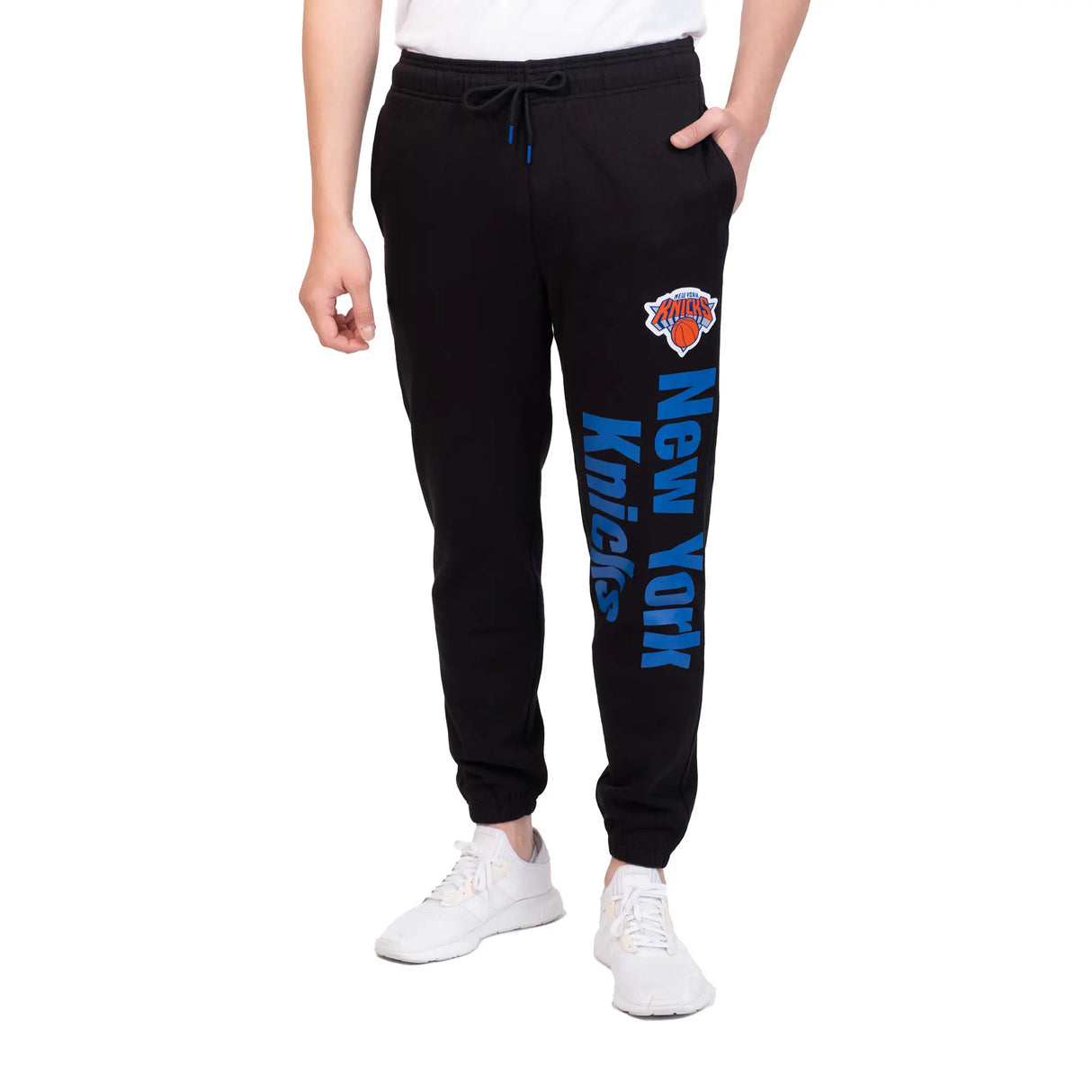 Ultra Game Men's NBA Official Super Soft Team Jogger Sweatpants | New York Knicks