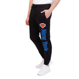 Ultra Game Men's NBA Official Super Soft Team Jogger Sweatpants | New York Knicks