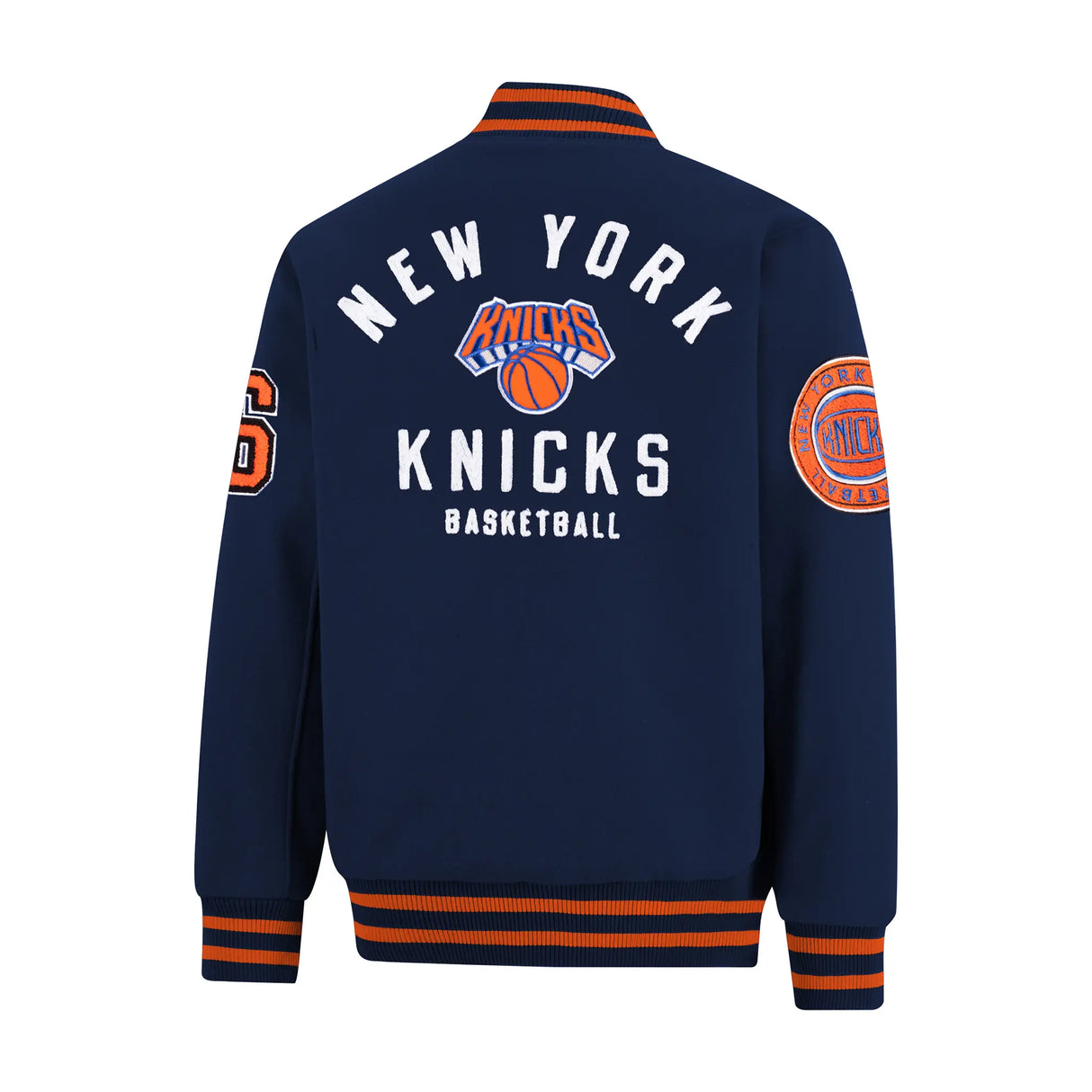 Ultra Game Men’s NBA Official Game Time Varsity Jacket | New York Knicks