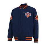 Ultra Game Men’s NBA Official Game Time Varsity Jacket | New York Knicks