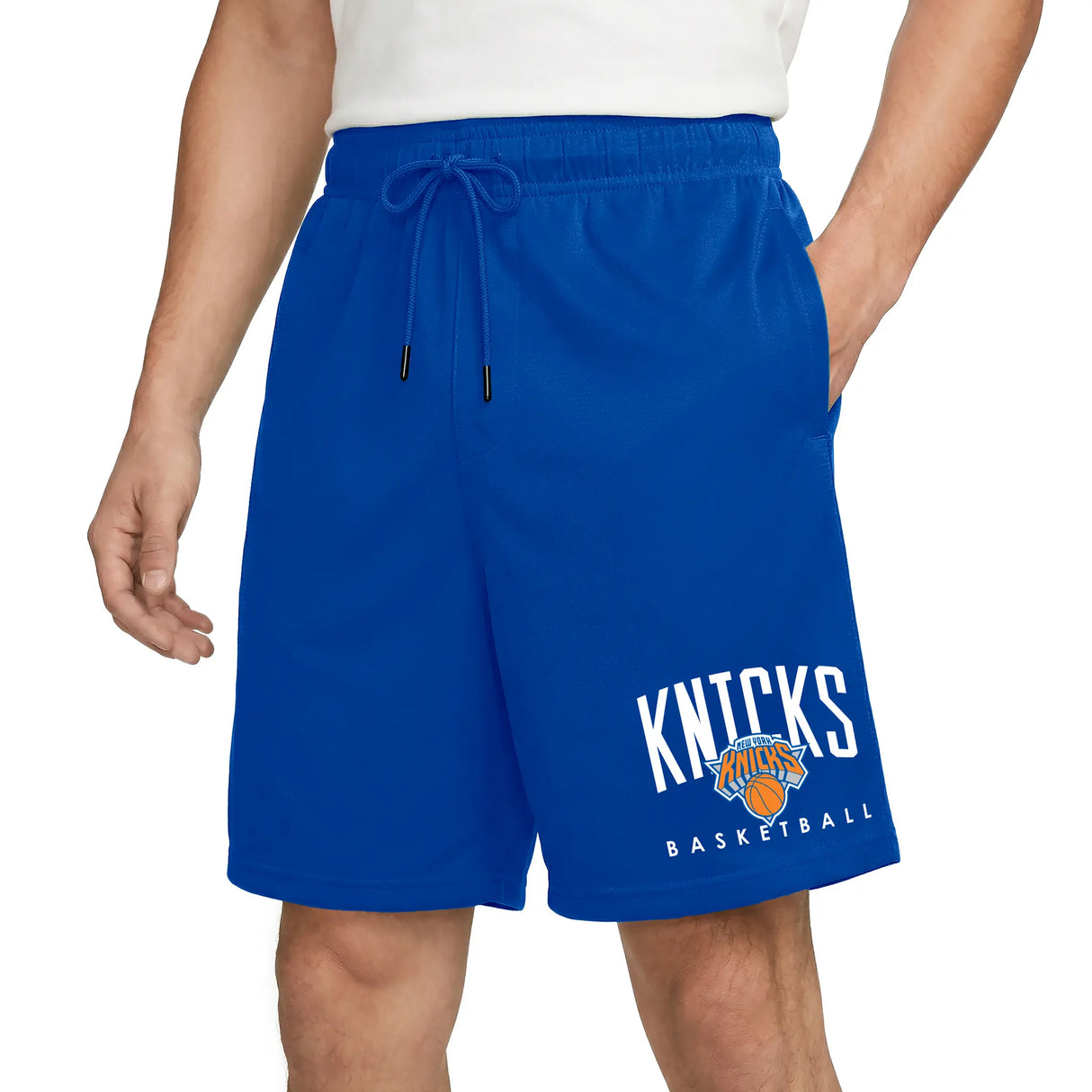 Ultra Game Men’s NBA Official Soft Air Mesh Teamster Basketball Shorts - Classic Fit | New York Knicks