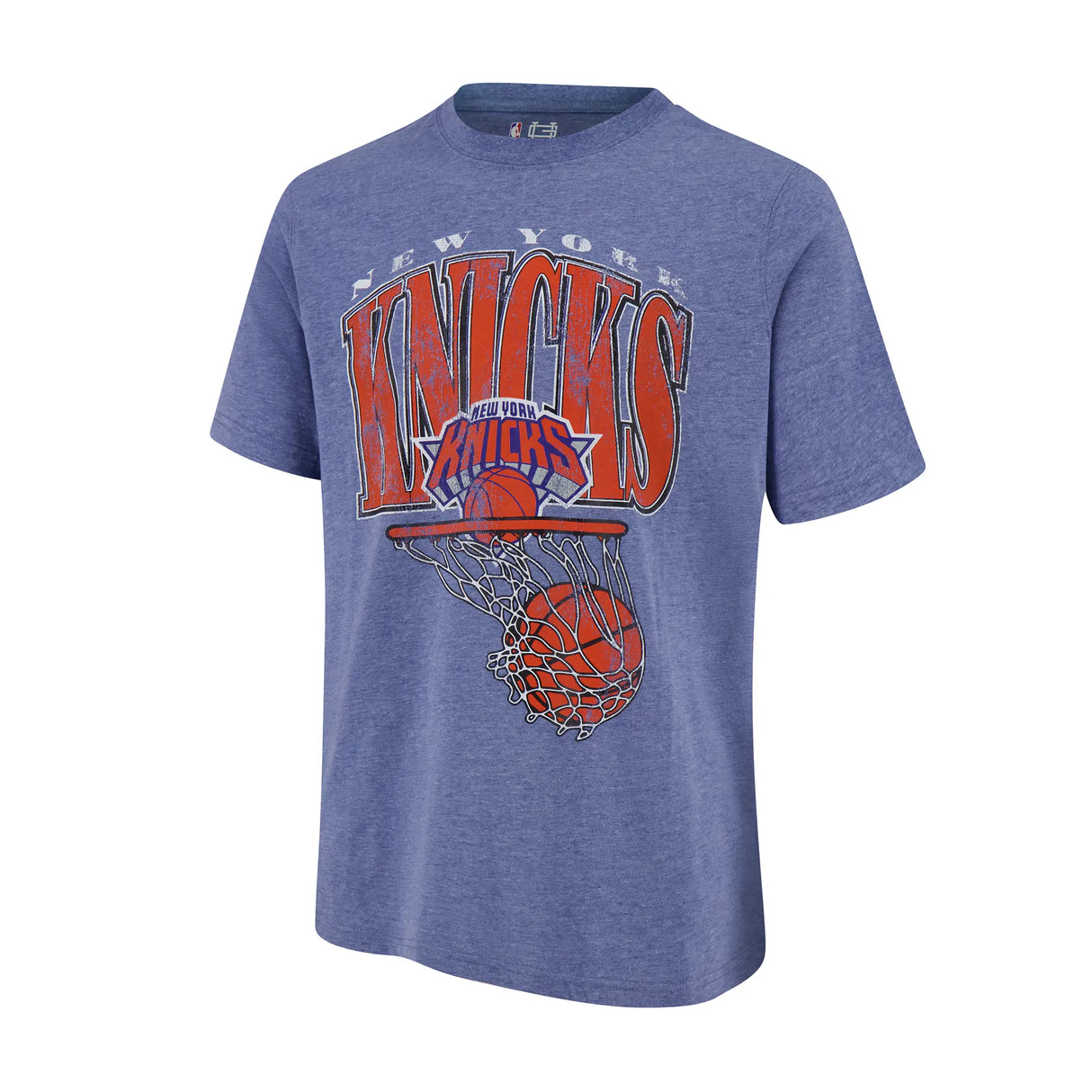 Ultra Game Men's NBA Official Hoops Short Sleeve T-Shirt | New York Knicks
