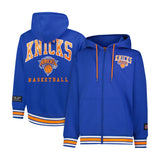 Ultra Game Men's NBA Official MVP Premium Quality Full Zip Hoodie Jacket | New York Knicks