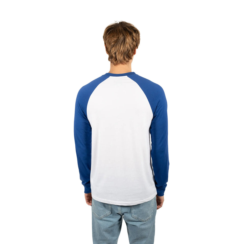 Ultra Game Men’s NBA Official Super Soft Raglan Baseball T-Shirt | New York Knicks