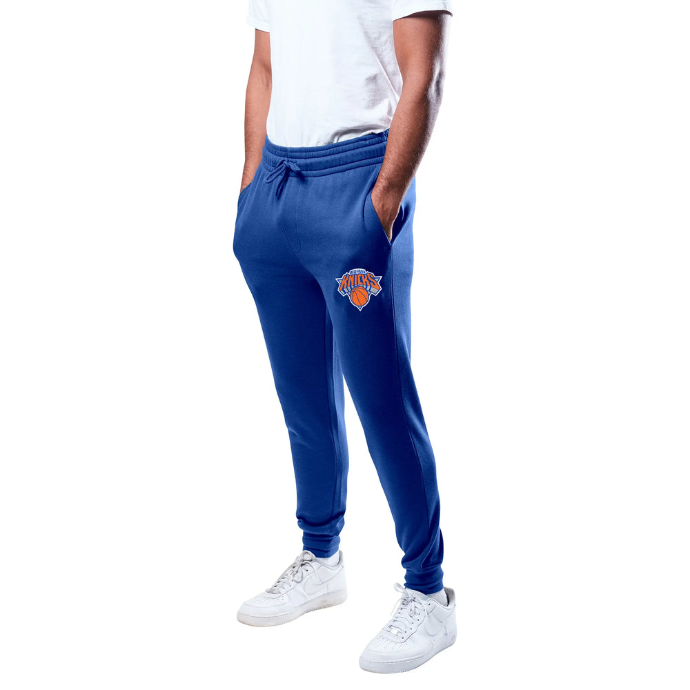 Ultra Game Men's NBA Official Super Soft Team Jogger Sweatpants | New York Knicks