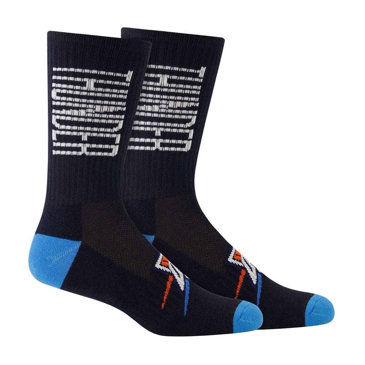 Ultra Game Men's NBA Official Athletic Cushioned Vertical Attack Team Crew Socks - 3 Pack | Oklahoma City Thunder