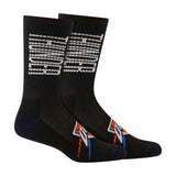 Ultra Game Men's NBA Official Athletic Cushioned Vertical Attack Team Crew Socks - 3 Pack | Oklahoma City Thunder