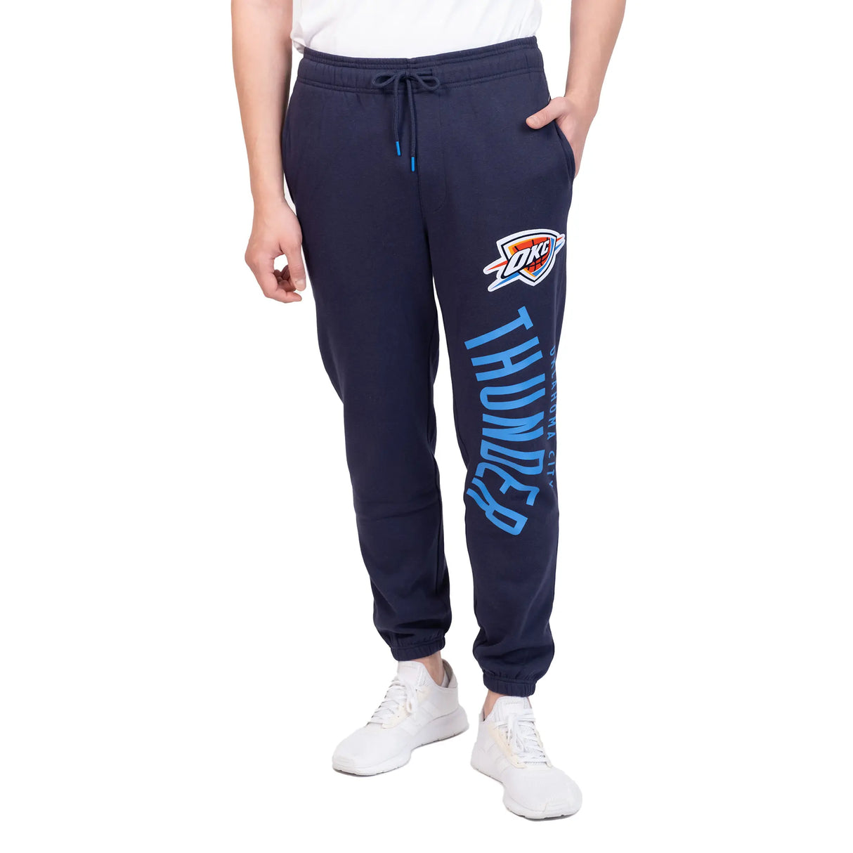 Ultra Game Men's NBA Official Super Soft Team Jogger Sweatpants | Oklahoma City Thunder