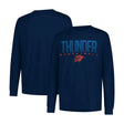 Ultra Game Men's NBA Official Super Soft Game Day Long Sleeve T-Shirt | Oklahoma City Thunder