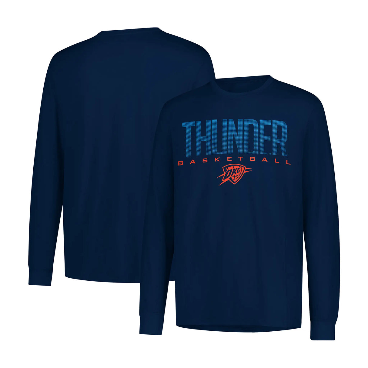 Ultra Game Men's NBA Official Super Soft Game Day Long Sleeve T-Shirt | Oklahoma City Thunder