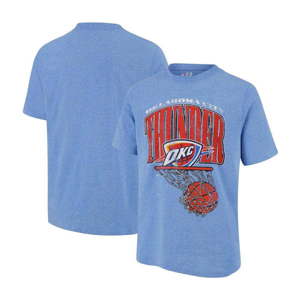 Ultra Game Men's NBA Official Hoops Short Sleeve T-Shirt | Oklahoma City Thunder