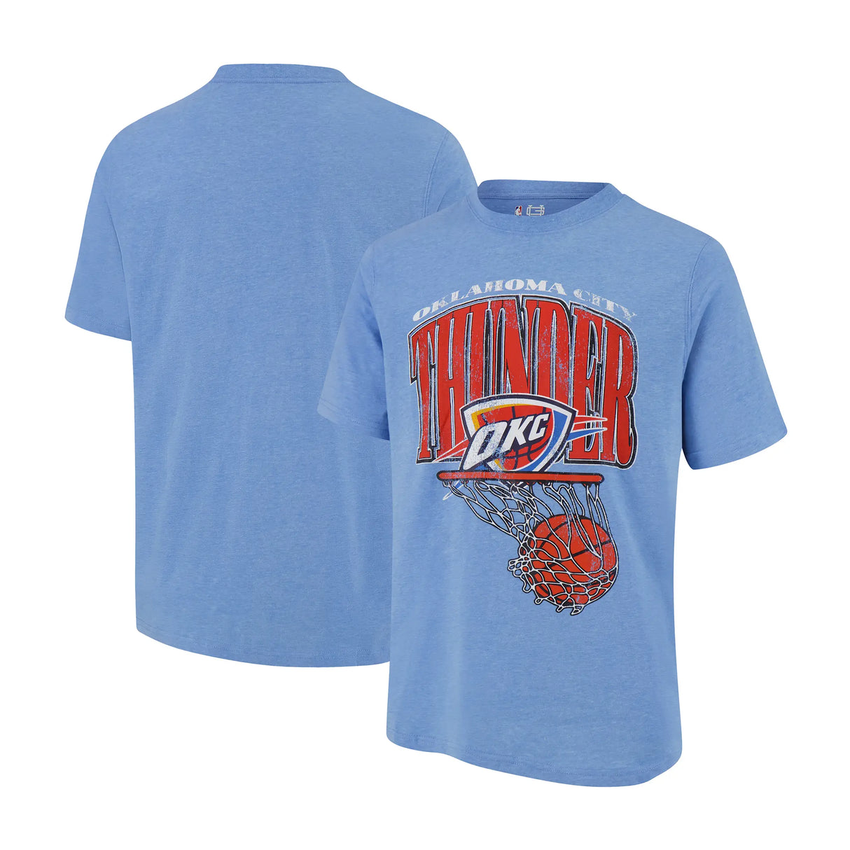 Ultra Game Men's NBA Official Hoops Short Sleeve T-Shirt | Oklahoma City Thunder