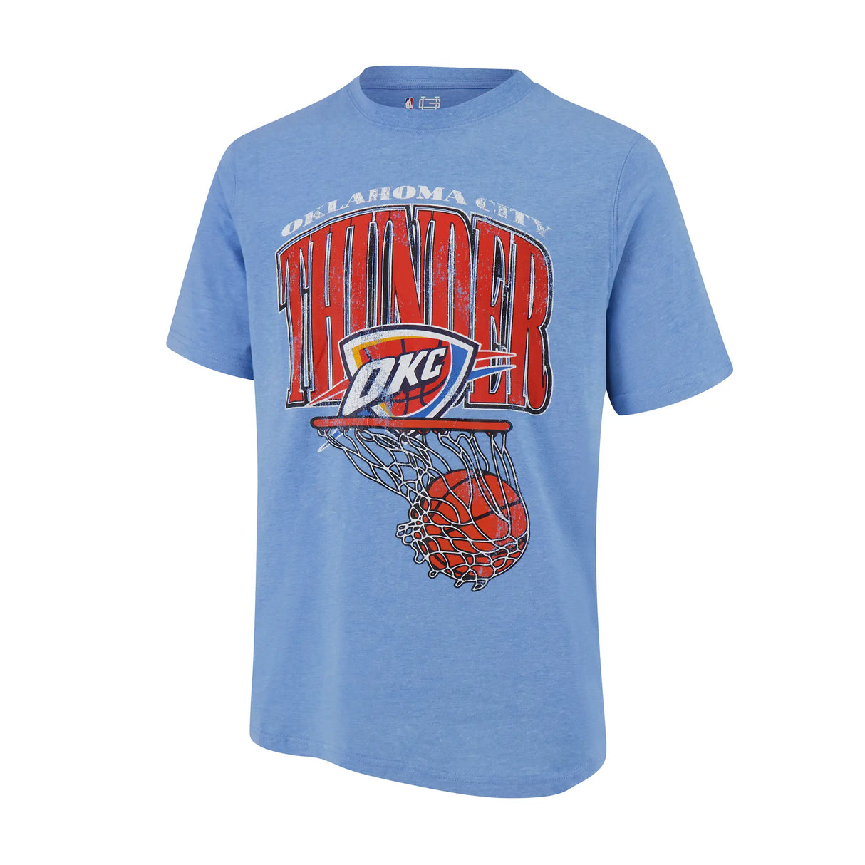 Ultra Game Men's NBA Official Hoops Short Sleeve T-Shirt | Oklahoma City Thunder