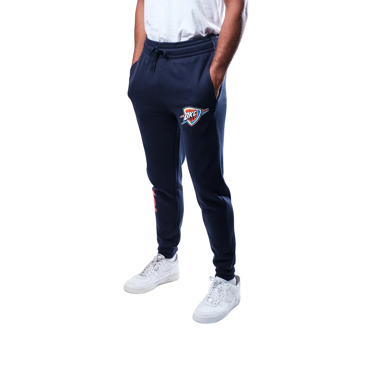Ultra Game Men's NBA Official Super Soft Team Jogger Sweatpants | Oklahoma City Thunder