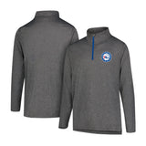 Ultra Game Men's NBA Official Super Soft Quarter Zip Long Sleeve T-Shirt | Philadelphia 76ers